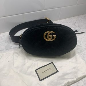 Gucci Marmont Velvet Bum Bag
